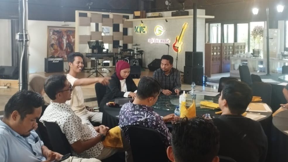 KPU Bontang gelar konferensi pers terkait penetapan TMS bakal pasangan calon Basri-Dihin.