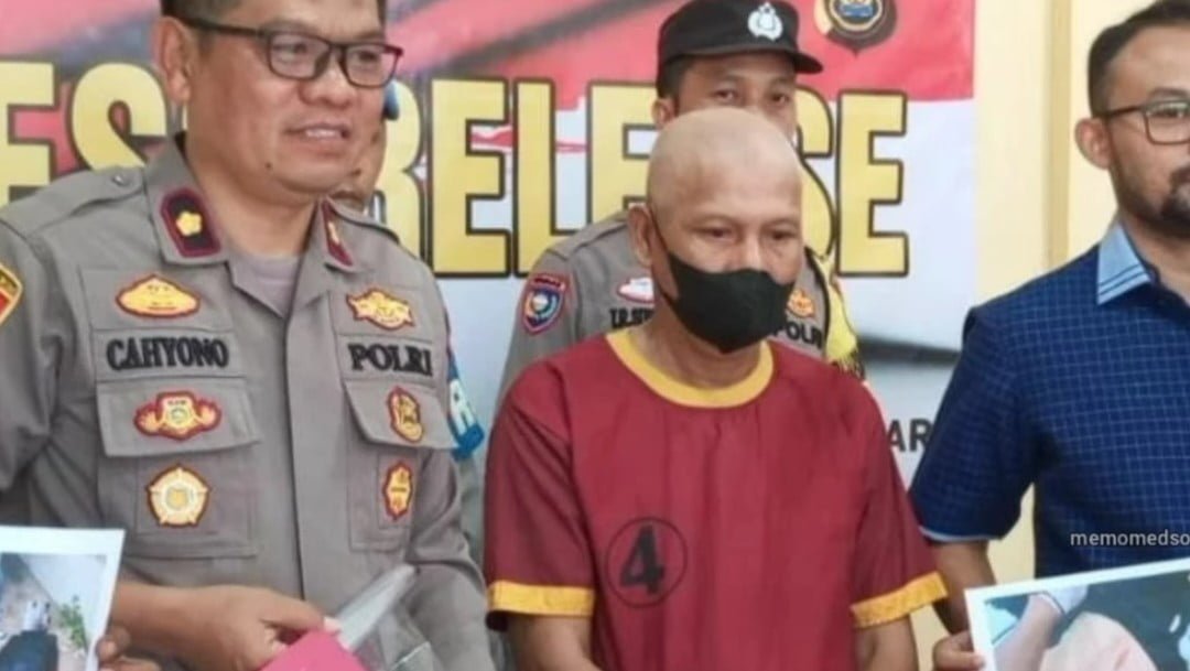 Pelaku pembunuh tukang parkir di Jambi, Yanto (55) diamankan polisi.