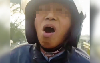 Bara Rokok Kena Helm, ‘Taik’ Viral Usai Cekcok