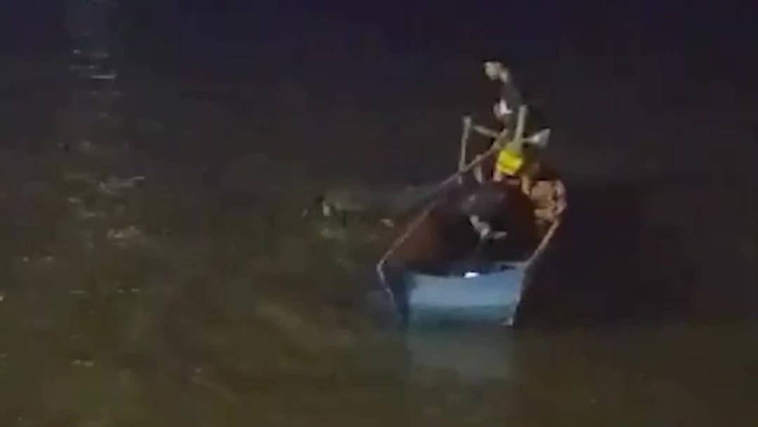MA (17) mencoba lompat ke Sungai Segah, Berau, Kamis (6/6/2024) dini hari.