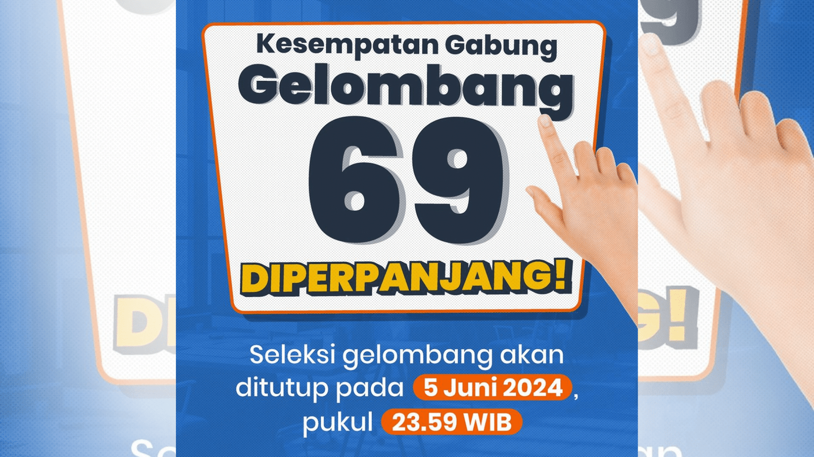 Pendaftaran kartu prakerja diperpanjang!