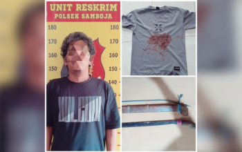 Pria Samboja Parangi Temannya Hingga Terluka Parah