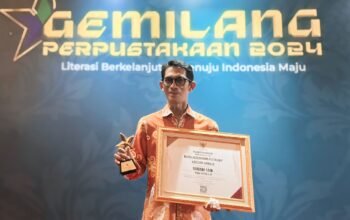 Ketua PWI Bontang Raih Penghargaan NJPD Perpusnas 2024