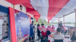 Pos Penolong Muara Berau Resmi Dibuka, Polairud Polres Bontang Tingkatkan Keamanan