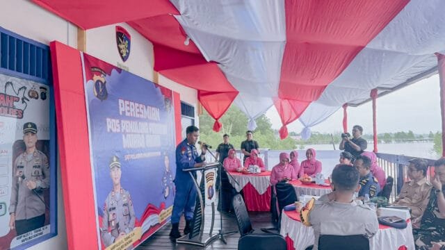 Pos Penolong Muara Berau Resmi Dibuka, Polairud Polres Bontang Tingkatkan Keamanan