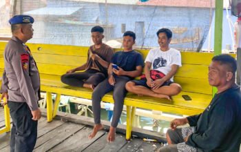 Polairud Polres Bontang Patroli Rutin Pelabuhan PPI Berbas Pantai