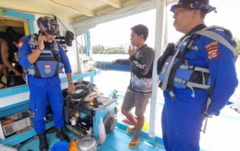 Polairud Polres Bontang Gelar Patroli Laut