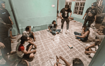Lima Warga Bontang Tertangkap Basah Main Judi Remi
