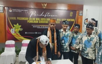 KPU Bontang Resmi Terima Berkas Pencalonan Sutomo-Nasrul
