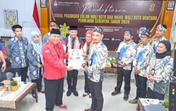 KPU Resmi Terima Berkas Kandidat Pilkada Bontang, Najirah-Aswar