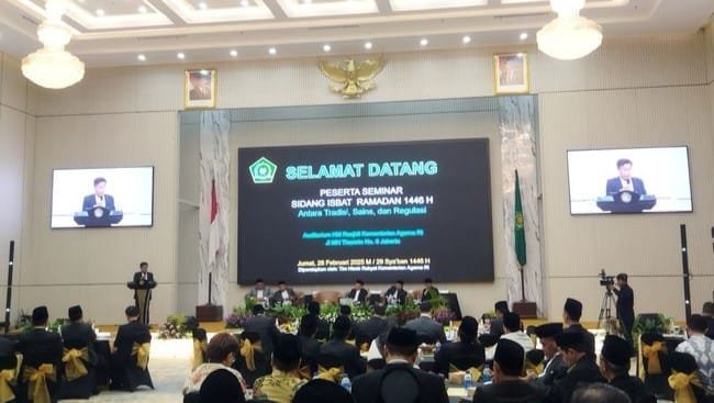 Sidang Isbat penentuan 1 Ramadhan 1446 H/2025 M.