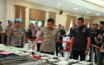 Polda Kaltim Ungkap Peredaran 35,9 Kg Sabu dan 500 Gram Ganja