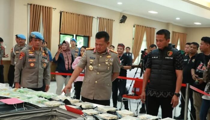 Polda Kaltim Ungkap Peredaran 35,9 Kg Sabu dan 500 Gram Ganja
