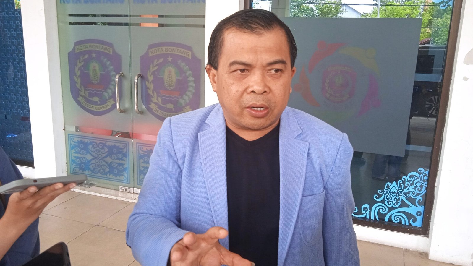 Wakil Walikota Bontang, Agus Haris ditemui usai rapat koordinasi persiapan Kota Sehat, Sabtu (26/4/2025).