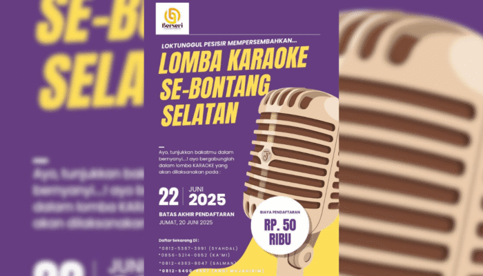 RT Loktunggul Pesisir Gelar Lomba Karaoke se-Bontang Selatan