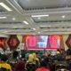Wali Kota Bontang, Neni Moerniaeni berikan sambutan pelantikan IKA Unhas 2025-2029.