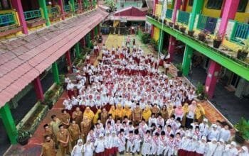 SDN 007 Bontang Utara Atur Jadwal Belajar Demi Tanamkan Jiwa Nasionalisme Murid