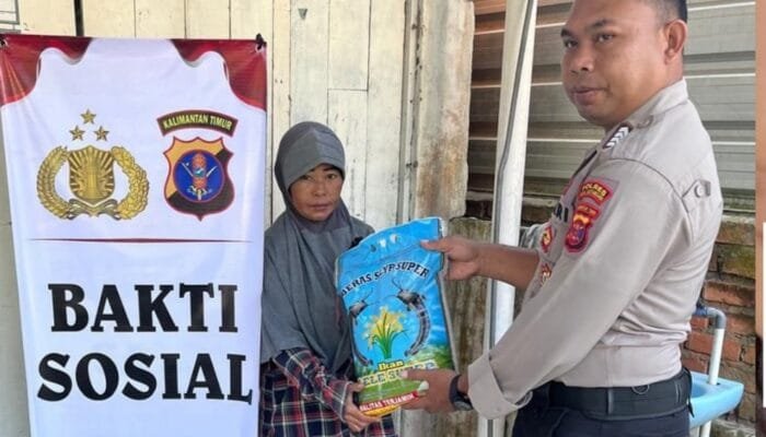 Polsek Loa Kulu Gelar Bakti Sosial, Salurkan Sembako untuk Warga Kurang Mampu