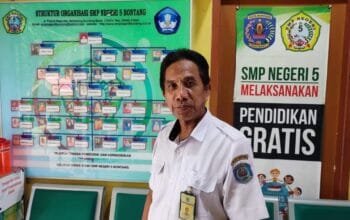 SMPN 5 Bontang Usung Tema Kerajaan Kutai Kartanegara di Bontang City Carnival 2025