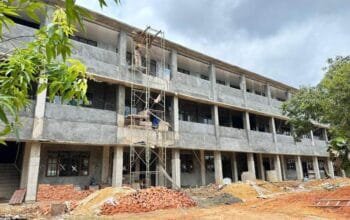 Pembangunan Gedung Baru SMPN 1 Bontang Kembali Dilanjutkan Setelah Sempat Terhenti