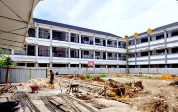 Disdikbud Bontang Bangun Lapangan Multifungsi di SMPN 2, Dukung Kegiatan Olahraga Siswa