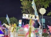 Baru Pertama Ikut, SMPN 3 Bontang Langsung Raih Juara Harapan I Karnaval 2025