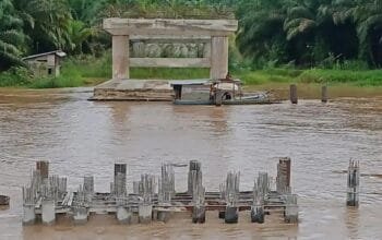 Pembangunan Jembatan Telen Kutai Timur Belum Rampung, Begini Penjelasan Camat Telen