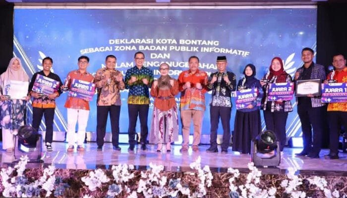 Malam Anugerah PPID, Bontang Deklarasikan Zona Badan Publik Informatif