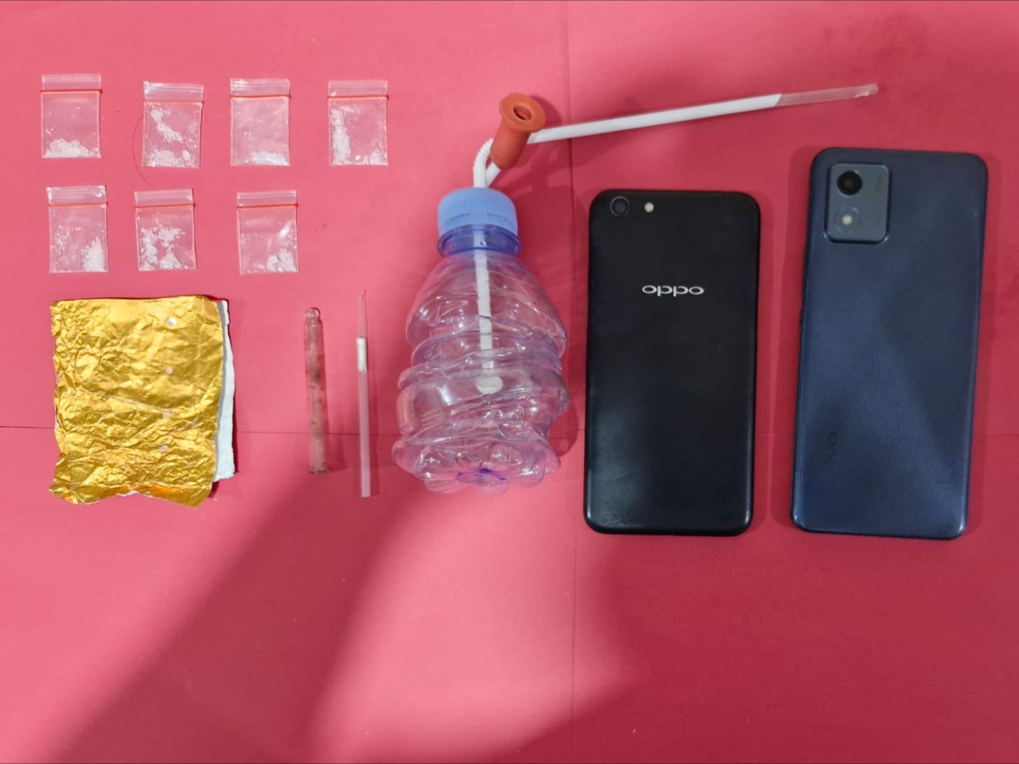 Barang bukti dua pengedar sabu Bontang Kuala.