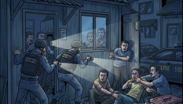 Digeruduk Dini Hari, Tiga Pria Diduga Terlibat Sabu Diamankan Polisi