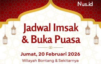 Magrib Hari Ini di Bontang 20 Februari 2026 Pukul 18.30 WITA