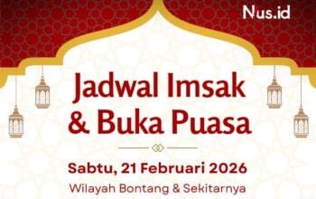 Waktu Berbuka Puasa Hari Ini di Bontang 21 Februari 2026 Pukul 18.30 WITA