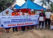 Penyerahan bantuan untuk korban banjir Aceh. (Foto: IST)