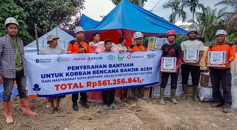 Penyerahan bantuan untuk korban banjir Aceh. (Foto: IST)