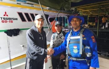 Polairud Bontang Selamatkan Kapal Nelayan di Tengah Laut