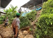 Hujan Deras Picu Longsor di Kelurahan Kanaan Bontang, Dua Rumah Warga Terdampak