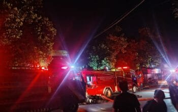 Kurang 10 Menit, Damkar Padamkan Kebakaran Pos Kamling RT 26