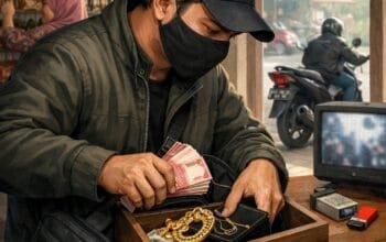 Modus Alihkan Perhatian, Pelaku Gasak Emas 200 Gram dan Uang Puluhan Juta