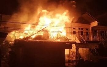 Kebakaran di Karang Rejo Balikpapan, Tiga Rumah Ludes Dilalap Api