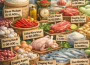 Update Harga Sembako Bontang 2 Maret 2026: Beras Stabil, Cabai dan Telur Alami Variasi Harga
