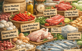 Update Harga Sembako Bontang 2 Maret 2026: Beras Stabil, Cabai dan Telur Alami Variasi Harga
