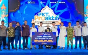 Pupuk Kaltim Salurkan Rp4,28 Miliar Bantuan Sosial Lewat PKT Proaktif Ramadhan