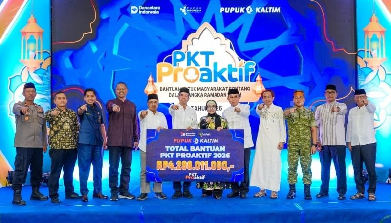 PKT Proaktif Salurkan Rp4,2 Miliar Bagi Warga Bontang. (Foto: IST)