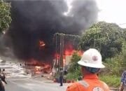 Kebakaran di Jalan Sultan Hasanuddin, Dua Motor Ikut Rusak