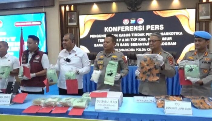 11 Kg Sabu Disita di Kutim, Polisi Klaim Selamatkan 53 Ribu Jiwa
