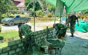 TMMD 128 Tak Hanya Infrastruktur, Fasilitas Ibadah Warga Juga Diperhatikan