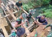 Akses Warga Dipermudah, Satgas TMMD Kebut Jembatan di Masdarling