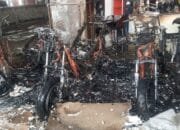 Api Lahap Dealer Yamaha di Samarinda, Puluhan Motor Hangus Terbakar