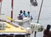 Tangkap layar video nelayan hilang di Bontang kembali dalam keadaan selamat. (NET)