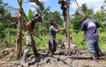 Gotong Royong TMMD, Sumur Bor Jadi Harapan Baru Warga Gunung Telihan
